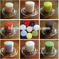 Round Colored scented candle with pillar candle